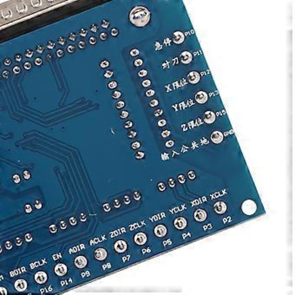 5-axlig Stegmotordrivrutinsgränssnittskort med Optokopplarisolering USB DB25-kabel Blå