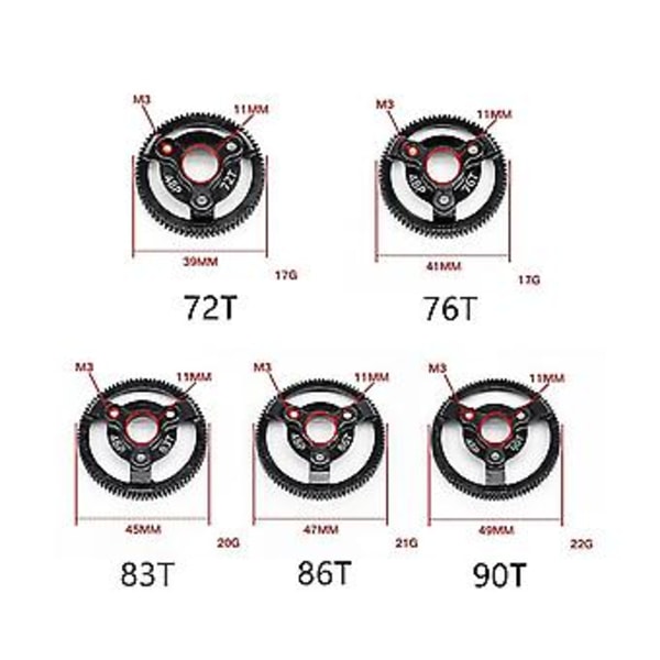 Stål 48p Ar For Slash 2wd Vxl It Stampede Drag Slash S, 90t