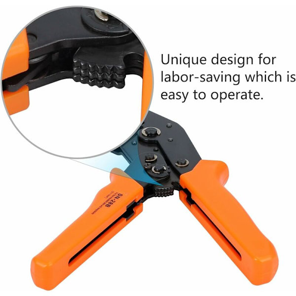 AWG28-18 Dupont Crimpverktygssats Ratchet Crimper med 1550PCS Dupont Hane/Hona Stiftkontakter 0.1-1.0mm² för KF2510 2.54mm 3.96mm Anslutning