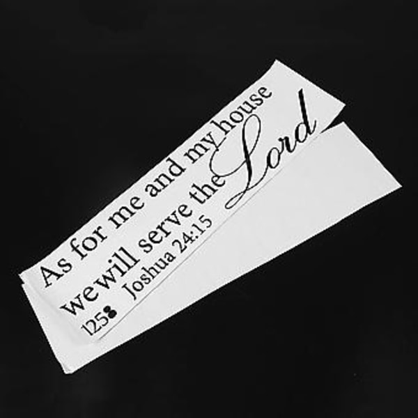 As And Serve The Lord Dekal PVC Klistremerke