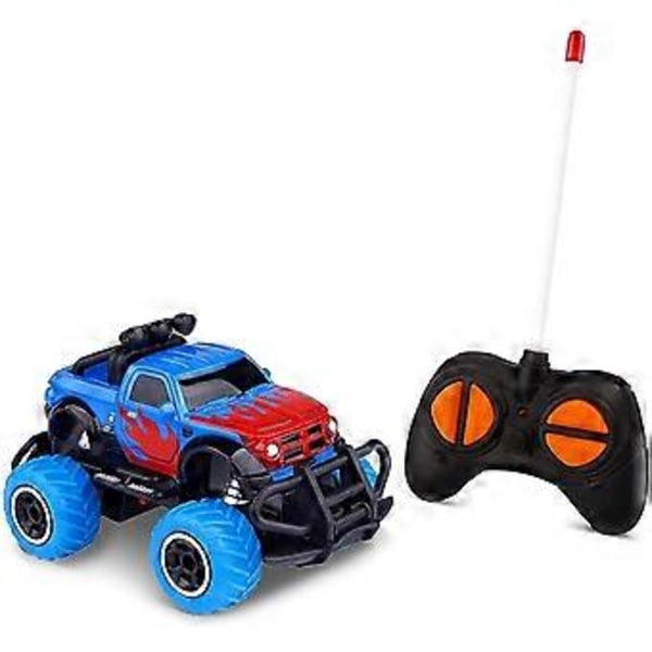 Leksaker för småbarn för 4-5 åriga pojkar Rc Bil Fjärrkontroll Lastbilar för 3-4 åriga barn, Födelsedagspresenter Förskoleleksaker Bilar Rwd 1/43 Skala Blå Ram