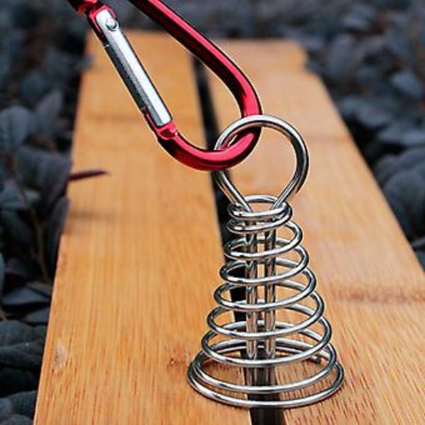 10 stk. Spiral Dekkanker Plugger Vindtett Aluminium Legering Fiskebein Teltplugg