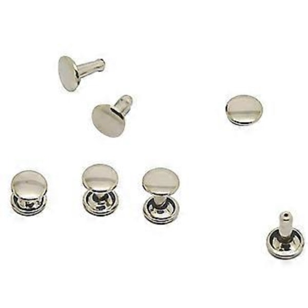 100 st DIY Nitar Metallplatta - Silver