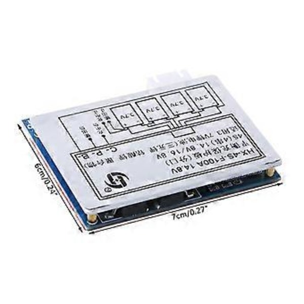 4S 100A 14.8V Li-ion Litium 18650 Batteri BMS PCM för Skyddskort med Bal