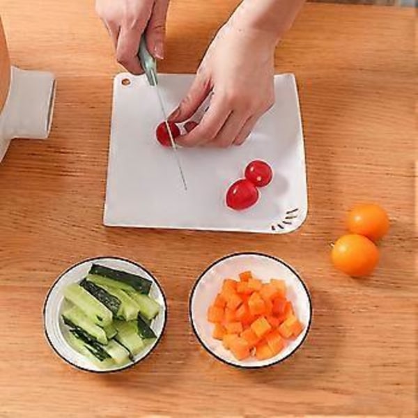 Riippuva leikkuulauta reiällä, pieni astialauta, keittiön monitoimileikkuulauta, muovipaneeli, 4 kpl