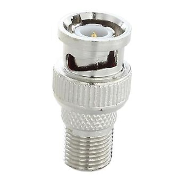 10 stk. Bnc hanstik til F hun jack adapter Coax kobling Cctv kamera