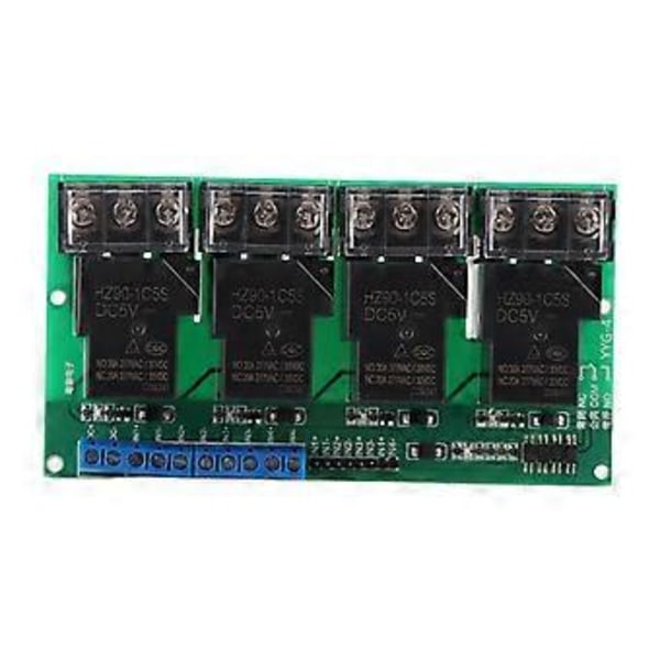 Tehokas nelisuuntainen relemoduulin ohjauspaneeli optoerottimella eristetty 30A YYG-4 DC5V