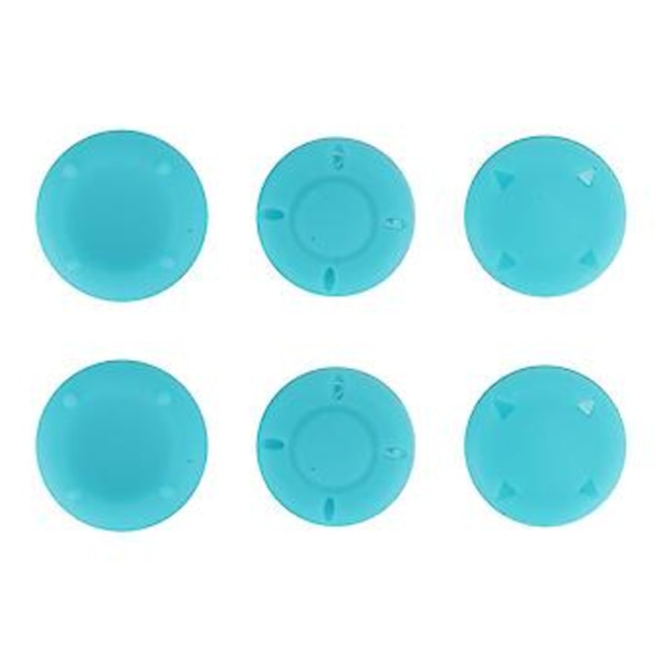 6 st Joystickförhöjare Antiglid Silikon Knappskydd Set för Switch Lite (Blågrön)
