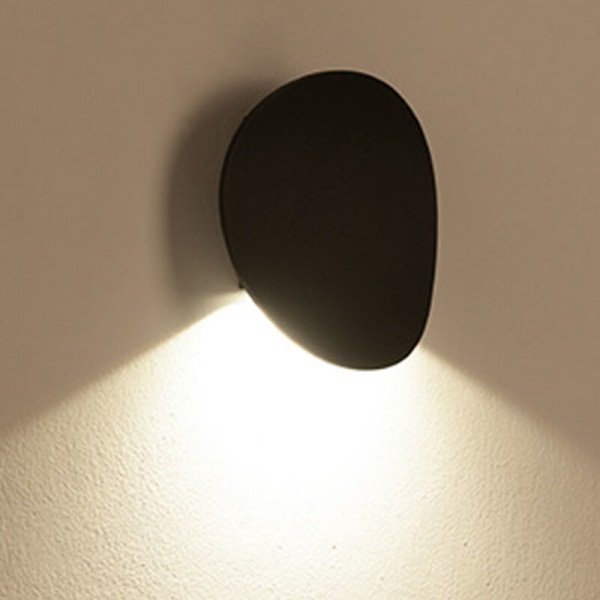 Inomhus LED Vägglampa Svart Metall Vägglampor Varmvitt ljus för sovrum Halltrappa