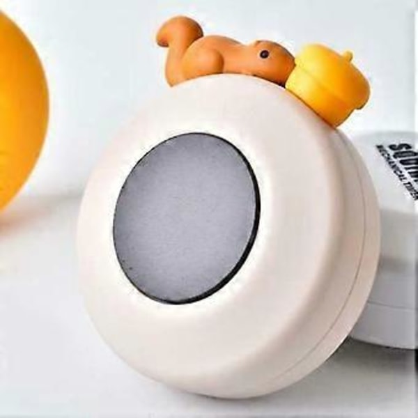 Köksredskap Timer Söt Ekorre Magnetisk Digital Mekanisk Tidslarm 1 Styck Beige
