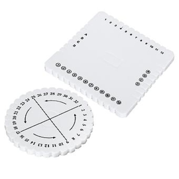 Flettedisk DIY EVA Firkantet Rund Høy Densitet for Tynne Tråder Perlebesatt Håndverkstilbehør