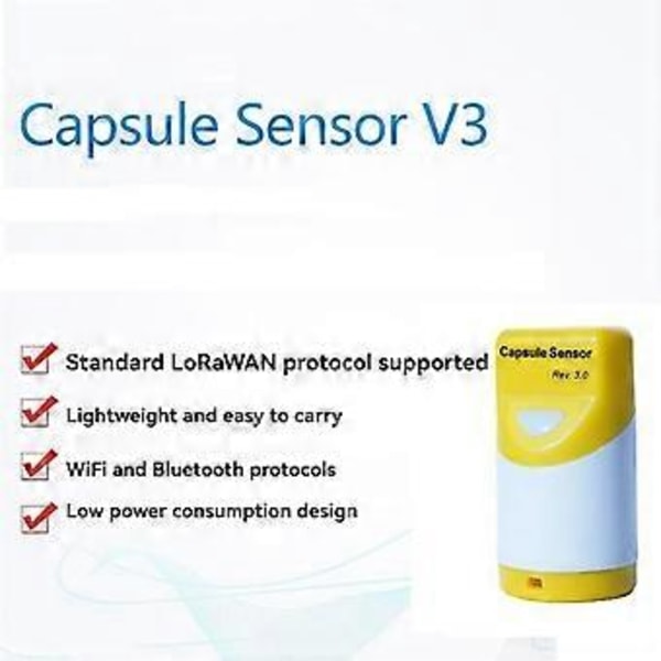 Treaxlig Accelerationssensor Kapselsensor V3 ESP32S3 Utvecklingskort WiFi+BT LoRaWAN för 868mhz
