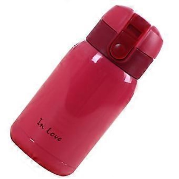 Mini Rostfri Stål Stor Mage Flaska (rosröd) 200ml