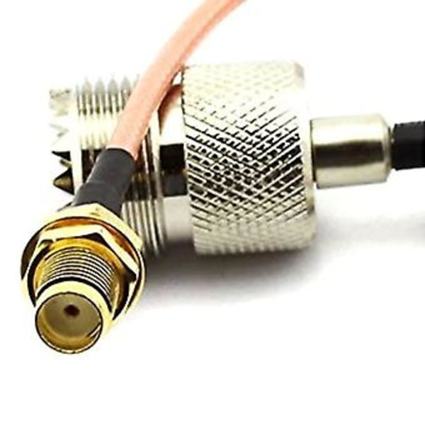 Kädessä pidettävä antennikaapelisovitin UHF-tukiasemille ja mobiiliantenneille - Sma naaras UHF So-239 naaras C