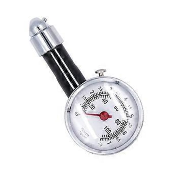 Nøyaktig Lufttrykksmåler Dekktrykk 0-100PSI Luftmåler Tester for Lastebil Bil Sykkel