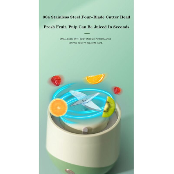 500ML Bærbar Fruktjuicer Blender Elektrisk Fruktjuicer USB Oppladbar Reisemiksere Smoothie Blender Maskin-Lilla