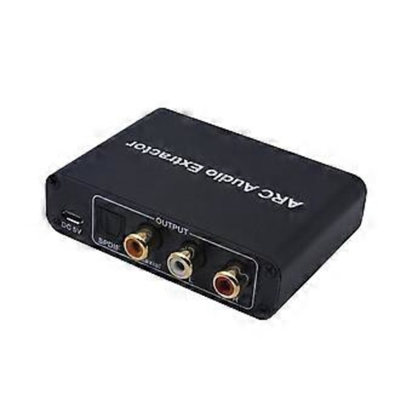 -Kompatibel med Optisk Lydadapter, Lyduttrekker til Optisk SPDIF Koaksial 3.5mm AUX Lyduttrekker Splitter