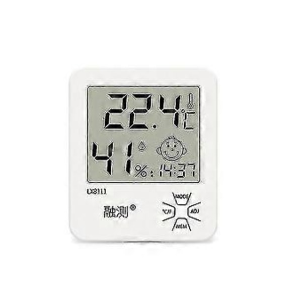 Digitalt Indendørs Hygrometer Rumtermometer Med Temperatur- Og Fugtighedsmåler Mini Hygrometer Termometer