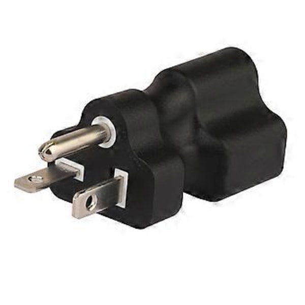 Nema 5-20P Hann til Nema 5-15/20R Hunn Adapter Kettle Plugg 3-pinners Kontakt Grensesnitt Strømadapter Konverter