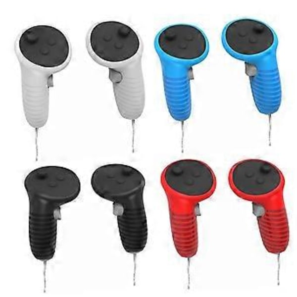 Spillkontrollerdeksel for Meta Quest3 Grip Sklisikkert Silikondeksel for Quest3 Silikondeksel med Beskyttelseshette B