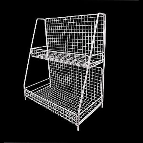 Hjem Dobbeltlags Reol Metal Køkken Soveværelse Skrivebord Organizer Krydderiglas Studenterkollegium Opbevaring