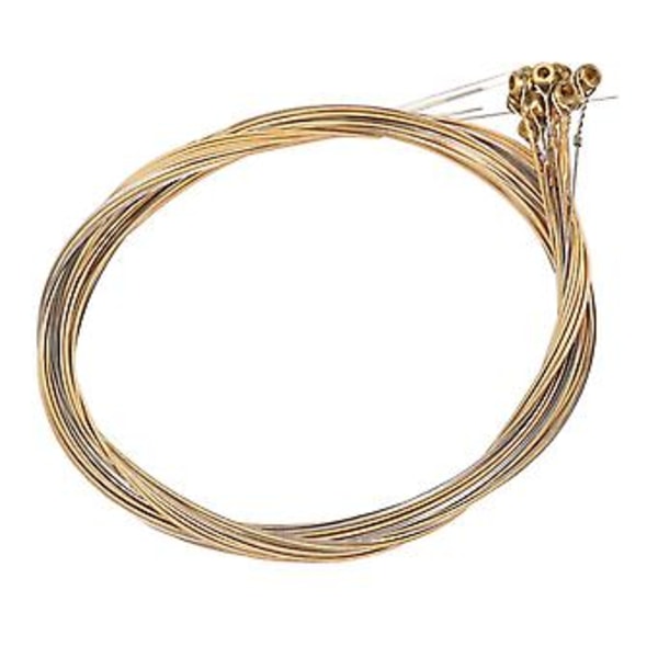 12 stk. Slitesterke Gitarstrenger i Rustfritt Stål Erstatning 12 Strenger Sett For Gitar Tilbehør