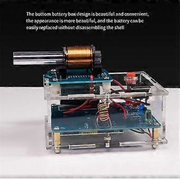Elektromagnetisk Kanon DIY Kit Långdistansprojektil Högspänningsspole Boost Kretskort Produktion A