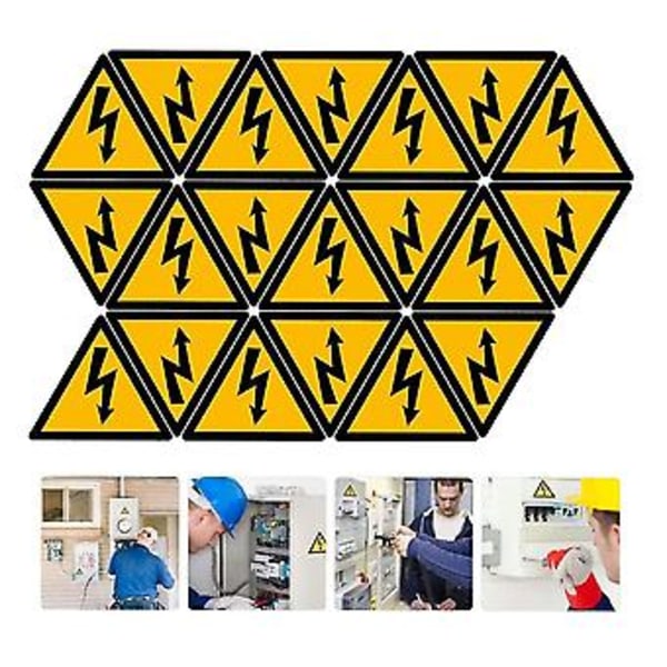 80 Ark Etiketter Elektrisk Gjerde Skilt Etikett Klistremerker Advarselsetikett For Sikkerhet Elektrisk S Sikkerhet
