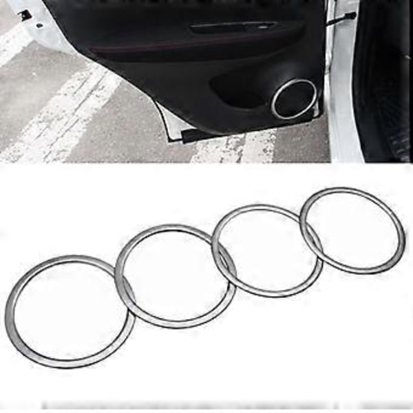 Bil Innvendig Høyttaler Horn Ramme Trim Dekor Ring for 2014-2020 2016 2017