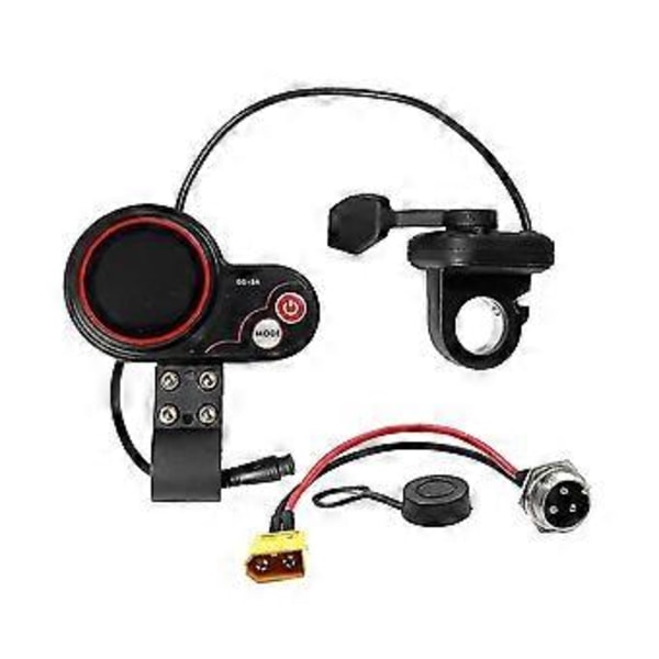 Qs-s4 72v Tumgasreglage LCD Display Mätare Kit+-60 Kabel Endast För Zero 11x Elektrisk Scooter 6pin Di