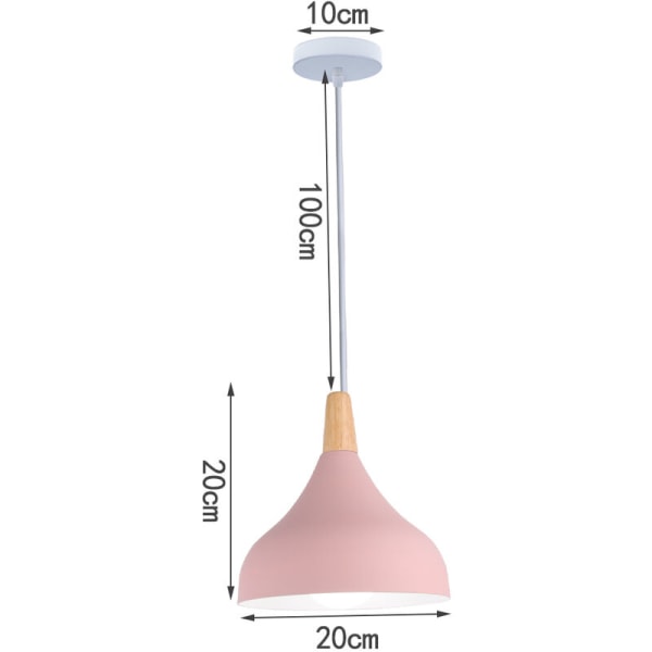Modern enkel taklampa rosa hängande lampa inomhus ljuskrona