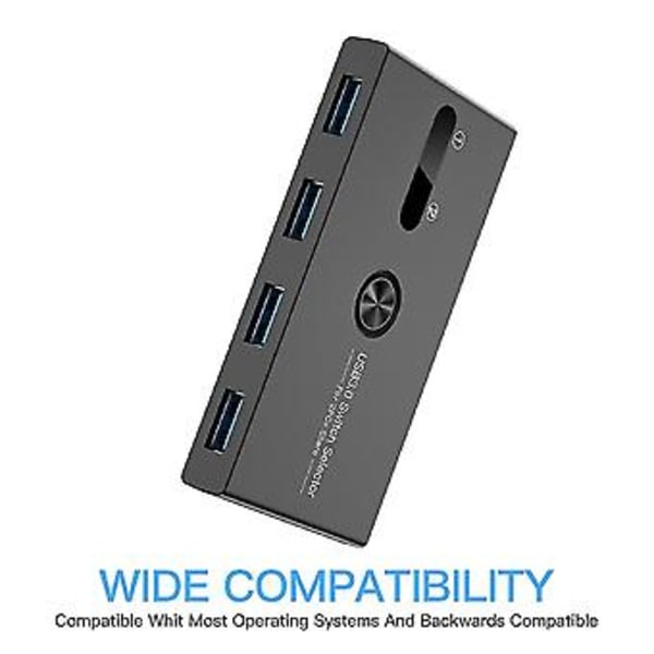 Usb 3.0 S 2 sisään 4 ulos Kvm Doc Stat Tulostimen jakaminen Ce Mdapter Kvm-muunnin