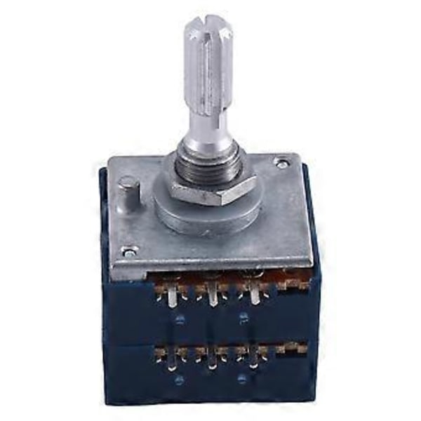1kpl Rh2702 Ance Step Dual- Potentiometri 6 nastaa Alps Rk27 Fl Axis 25mm (a50kx2)