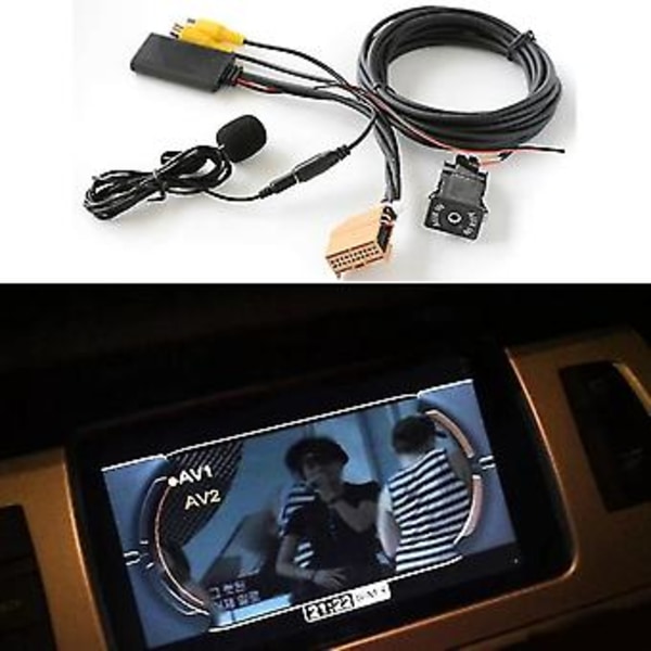 12V MMI 2G Auto Bluetooth Aux Kaapeli Adapteri Musiikki Audio Mikrofoni Q7 A6 A8 2006-2008 J523