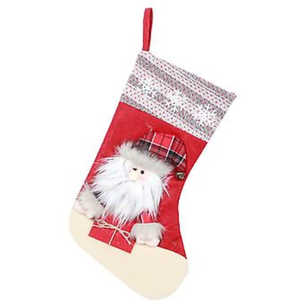 Hängande Julstrumpor Socka Presentpåse Hängande Prydnad Julgransdekoration Jultomte