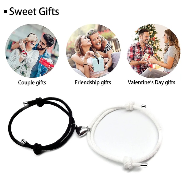 Pararmband för par, parpresent till pojkvän och flickvän