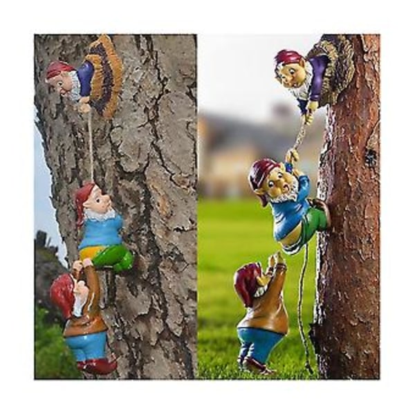 Fy En Gnome Statue, Resin En Gnome Tree Hugr Utendørs R Tilbehør