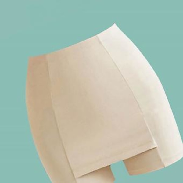 Sikkerhetsleggings Sommer Sømløse Elastiske Treningssykkelshorts med Skrittbeskyttelse for Kvinner Hudfarge XL 62,5-80 kg