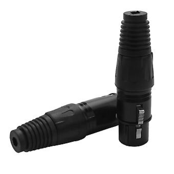 20 stk. 3-pin XLR hann til hunn mikrofonforlengelseskabel mikrofonkabler plugg lydkontakt mikrofon Au