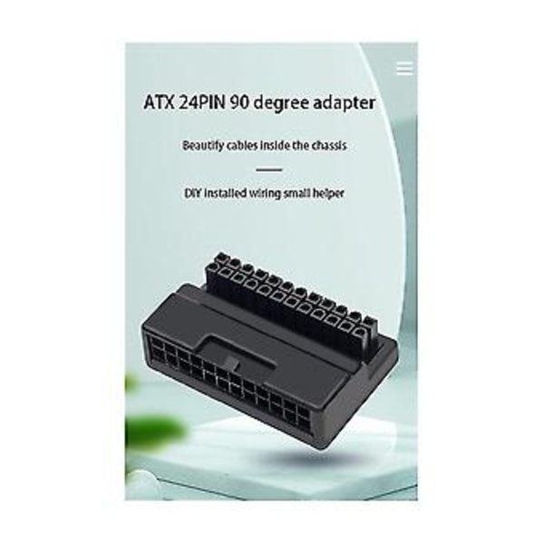 2kpl Atx 24pin - Verkkopistokesovitin Emolevyn Verkkokaapelin Liittimet Tee-se-itse Asennustarvike