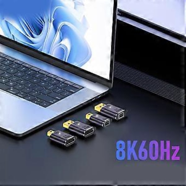 DP1.4 MiniDP til DP Video Forlengelseskonverter Mini Displayport Mann-Hunn Adapter