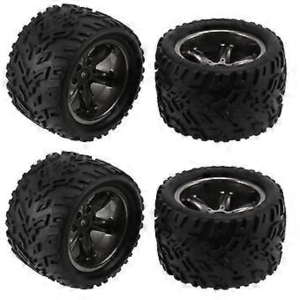 4 stk. dæk hjul til XINLEHONG 9125 9116 X9115 X9116 GPTOYS S911 S912 1/12 RC Bil Reservedele Opgraderingstilbehør