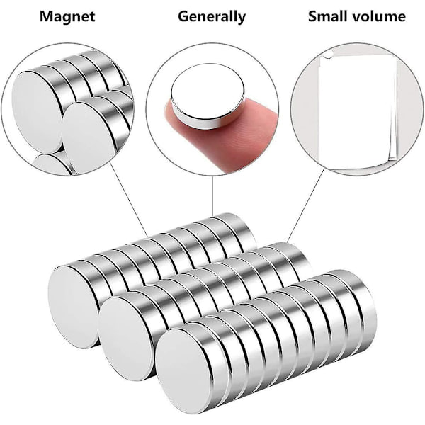 Neodyymimagneetti, 20 kappaletta erittäin voimakas jääkaapille 20x3mm Pienet pyöreät jääkaappimagneetit