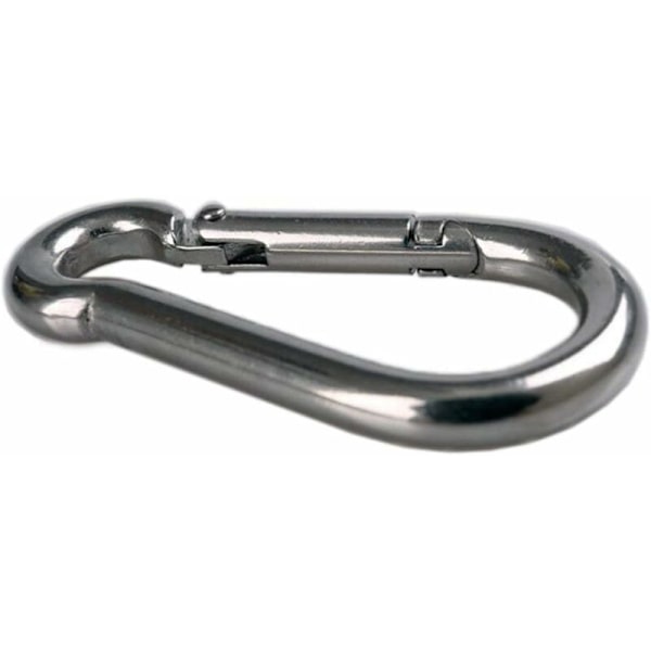 2 st Fästkarbinhake för tunga laster, sport, låshundar, gunghängmatta, 304 rostfritt stål, 8 mm tjocklek HIASDFLS