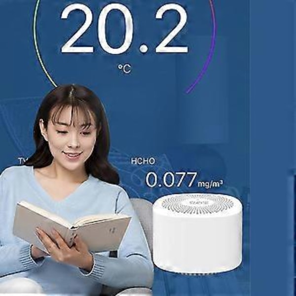 Luftkvalitetsmåler Digital Formaldehyd Luftanalysator Detektor Indendørs Lufttester Tvoc Co2 Måler Til Hjem Drivhus