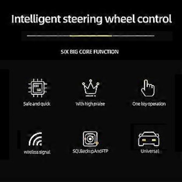 12V Universal Trådløs Bilratt 10 Knapp Bluetooth Fjernkontroll Rund For Stereo Dv