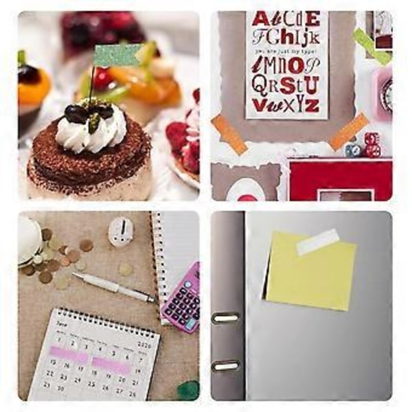 Washi Tejp Set, 12 Rullar Glitter Dekorativ Färgad Maskeringstejp för DIY Hantverk, Presentinslagning, Planerare, 1.5cm X 5m