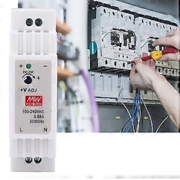 DR-15-24 DIN-skinne enkeltudgang Switching Power Supply 15W 24V 0.63A