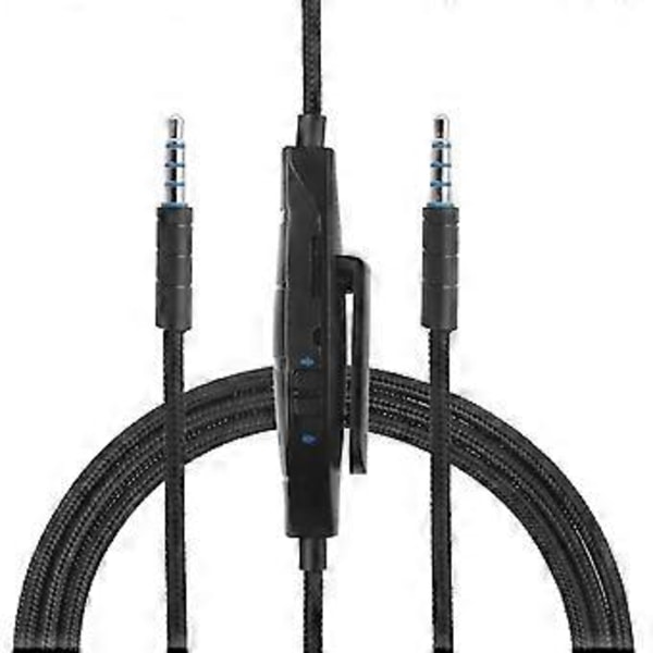 3,5 mm øretelefon lydkabel med inline-kontroll for G633 G933 gaming headset hodetelefontilbehør