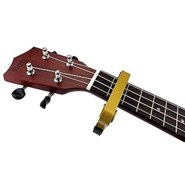 Gitar Capo med Hurtigutløser, For Elektrisk Gitar (capo-gylden)